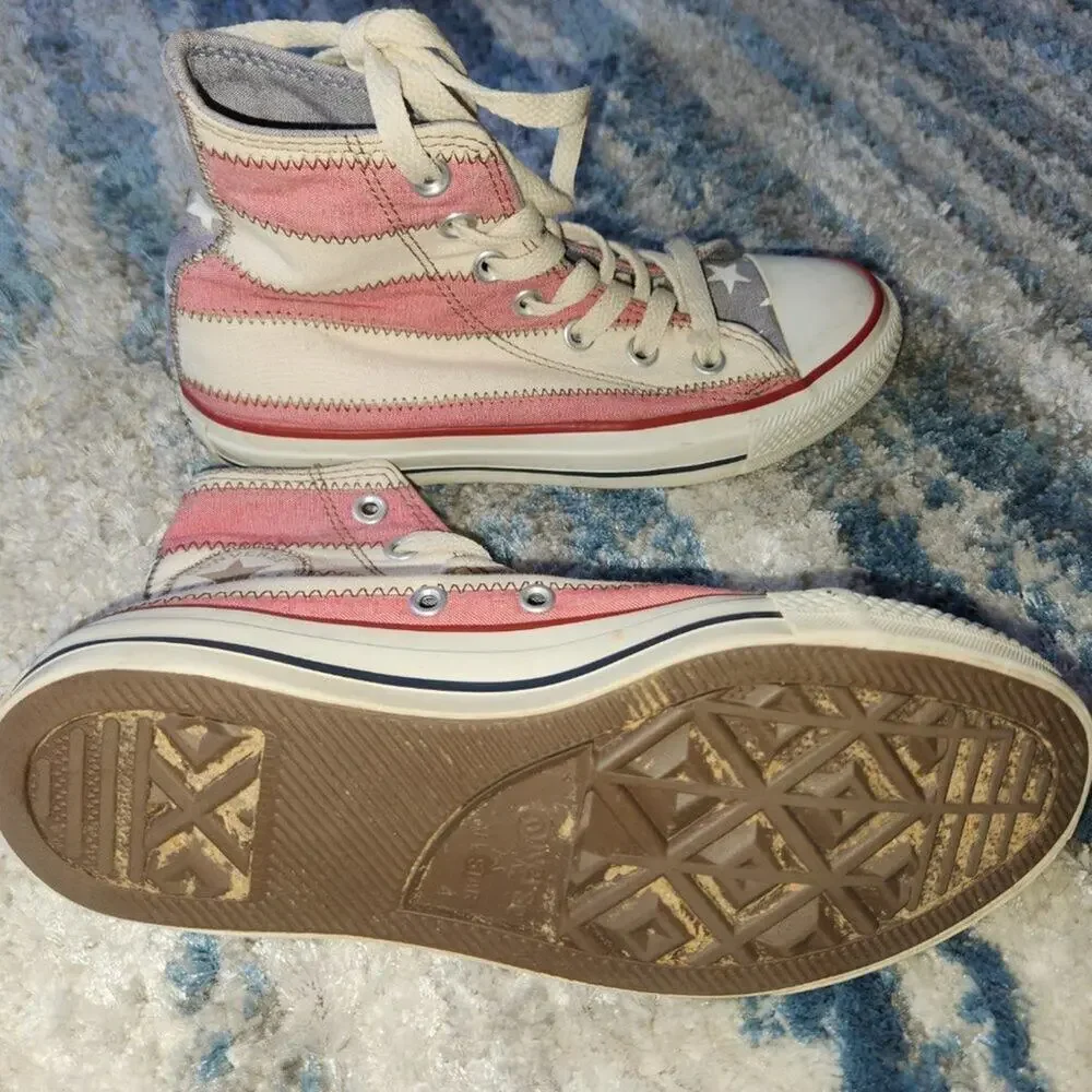 CONVERSE Chuck Taylor SPEC HIGH USA Flag Sneakers UNISEX Sz US 4